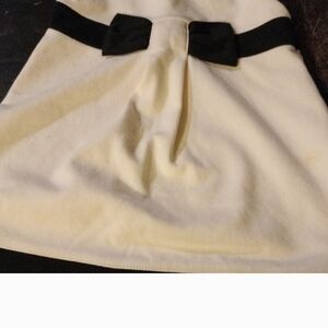 Janie and Jack Cream Dress with Black Bow